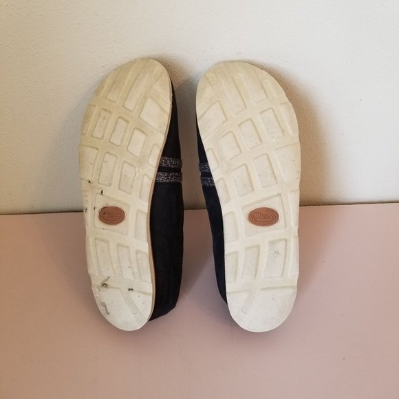 Chaco 9.5 Black Slip on Loafer Shoes HARPER Clogs Wool - Picture 2 of 8